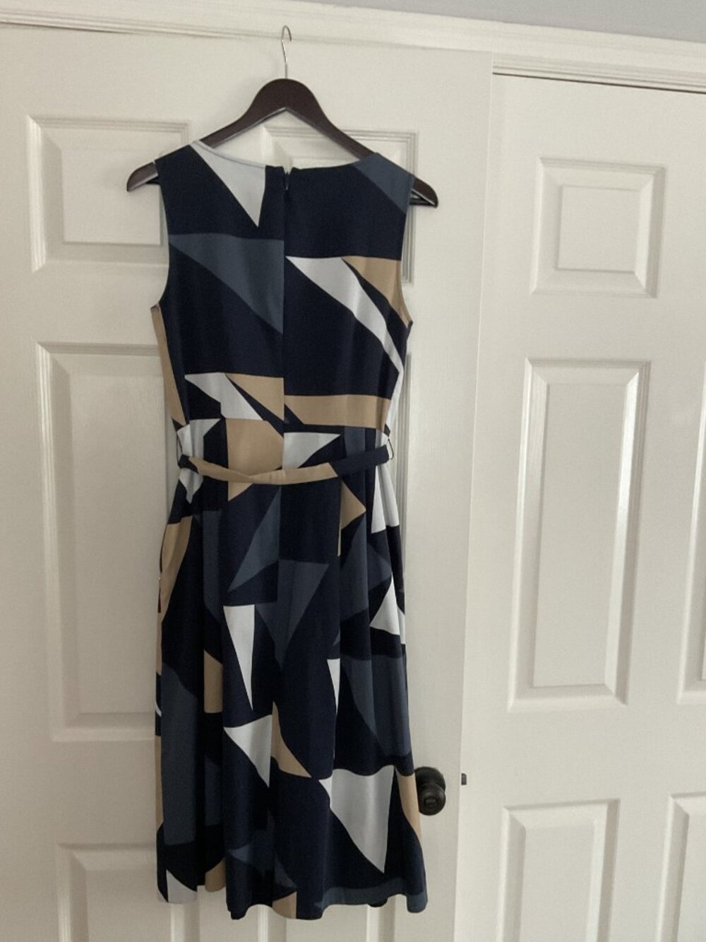 Lafayette geometric cotton dress size 6 - Picture 3 of 5